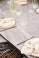 Havebord 205 x 104 cm i sort Grey Stone Look